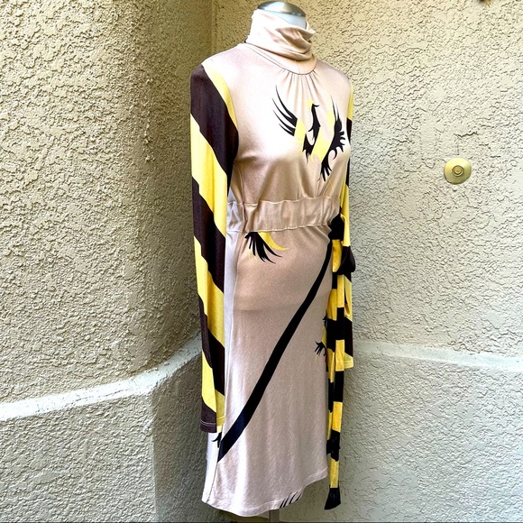 Vintage multicolored Samantha Treacy silk dress - Picture 4 of 13